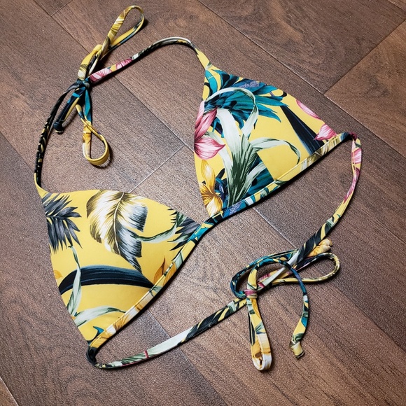 H&M Other - H&M Swim Bikini Top - Tropical Yellow
